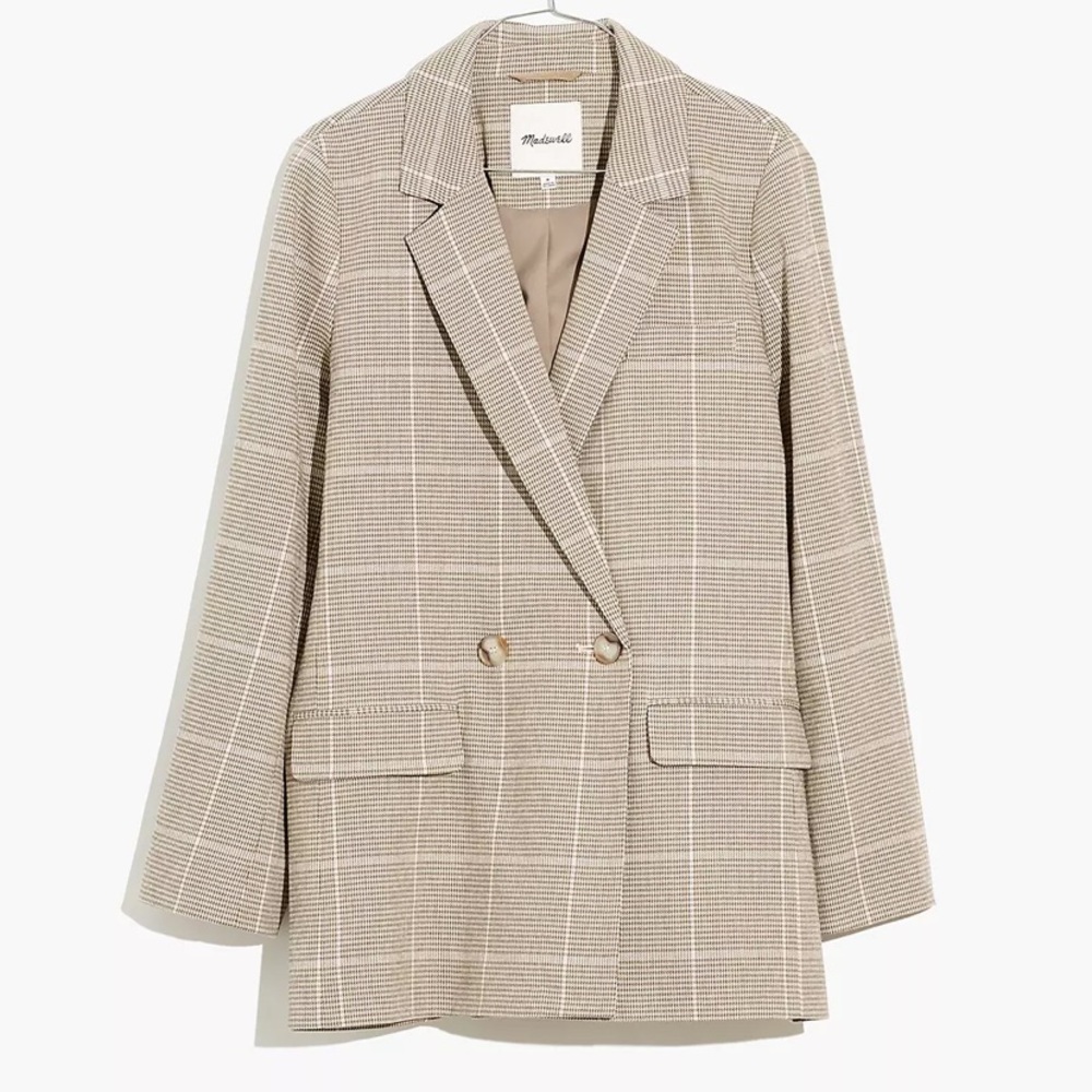 Madewell Dorset Blazer in Windowpane - Picture 5 of 9